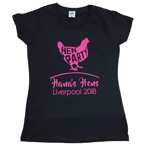 Hen Night T Shirts Personalised Hen Party T Shirts Forever Memories