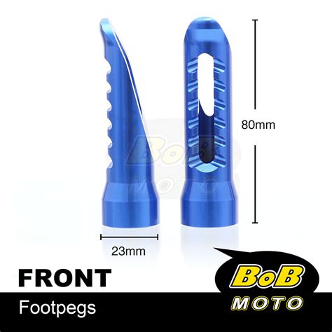 Cnc Bob Rider Front Foot Pegs Blue For Triumph Speed Triple T