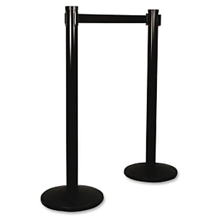 Tatco Adjusta Tape Crowd Control Stanchion Bases 14 Diameter Black Box