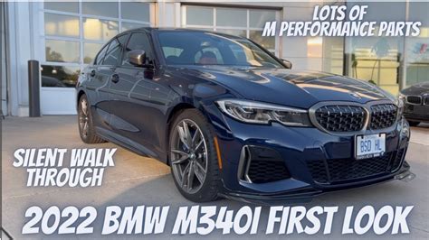 First Look At 2022 BMW M340i Tanzanite Blue With Tartufo Merino Leather