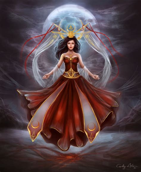 красивые картинки :: Fantasy (Fantasy art) :: богиня луны :: art (арт ...