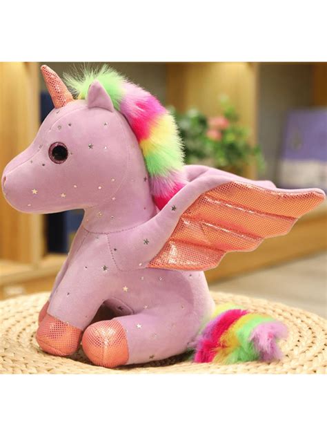 22cm Cute Unicorn Plush Toys Lifelike Stuffed Animals Simulation