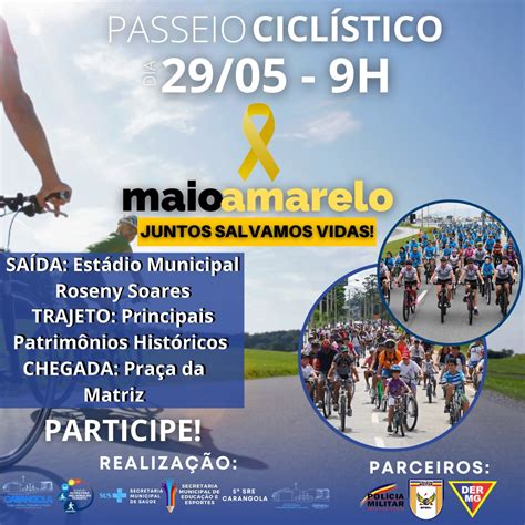 Carangola NotíciasNESTE DOMINGO 29 ACONTECE O PASSEIO CICLÍSTICO MAIO