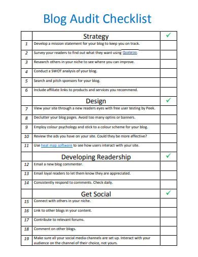 12 It Audit Checklist Templates In Doc Excel Pdf Free And Premium