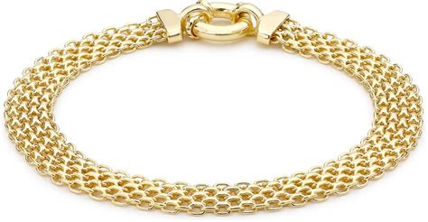 Carissima Gold Womens 9 Ct Yellow Gold Bismark Bracelet Of Length 19 Cm Uk Fashion