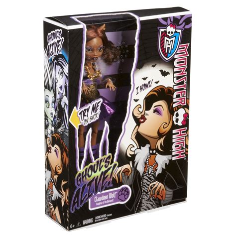 Monster High Caja Original De La Muñeca De Clawdeen Wolf Version Ghouls Alive Monster High