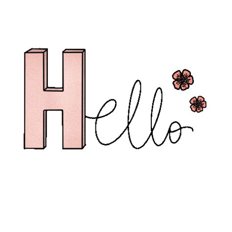 flowers hello Sticker by anchetulil
