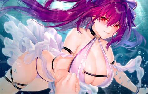 Wallpaper Girl Sexy Lingerie Pantsu Cleavage Panties Pink Hair