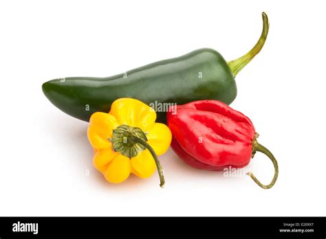 Chili Peppers Isolated Stock Photo Alamy