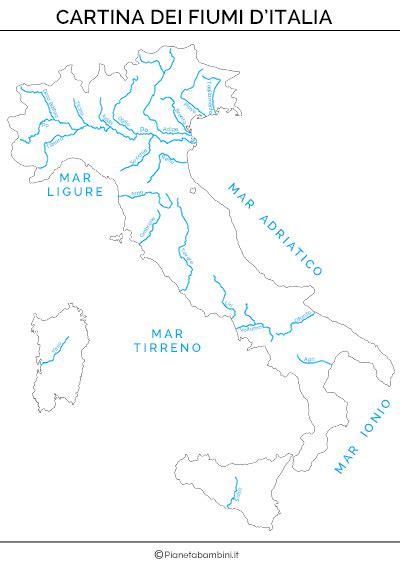 Cartina Italia Fisica Fiumi Sommerkleider