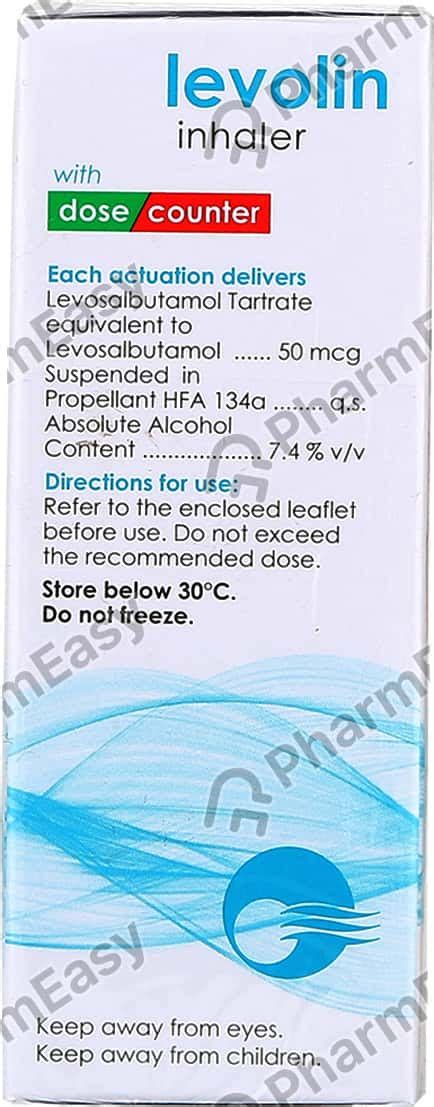 Levolin 50 Mcg Metered Dose Inhaler 200 Uses Side Effects Price