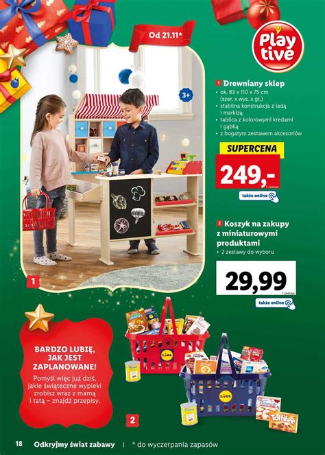 Lidl Katalog Zabawek 2022 Drewniany Sklep Koszyk Na Zakupy Z