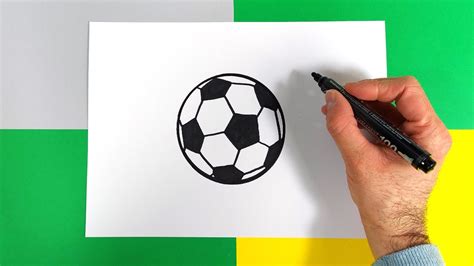 Comment Dessiner Un Ballon De Foot Youtube