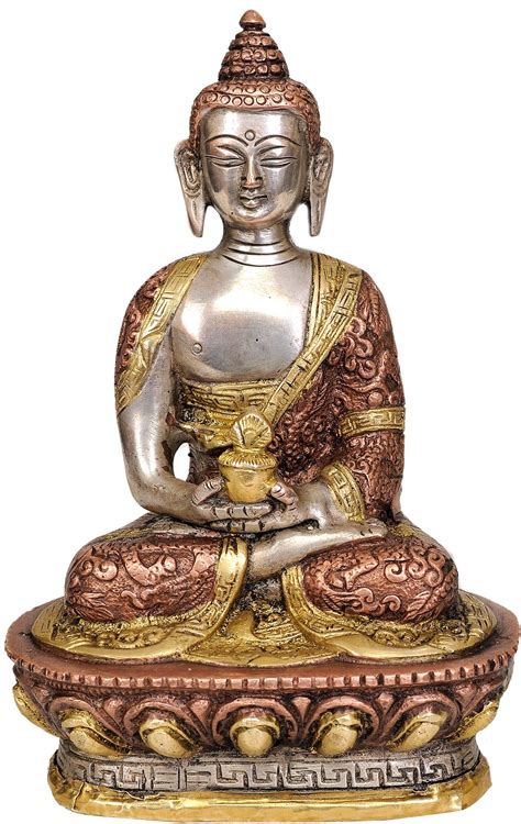 Buddha In The Dhyana Mudra In Brass Handmade Made In India