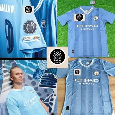 Jual Jersey Bola City Home Fullpatch Ucl Nameset Haaland