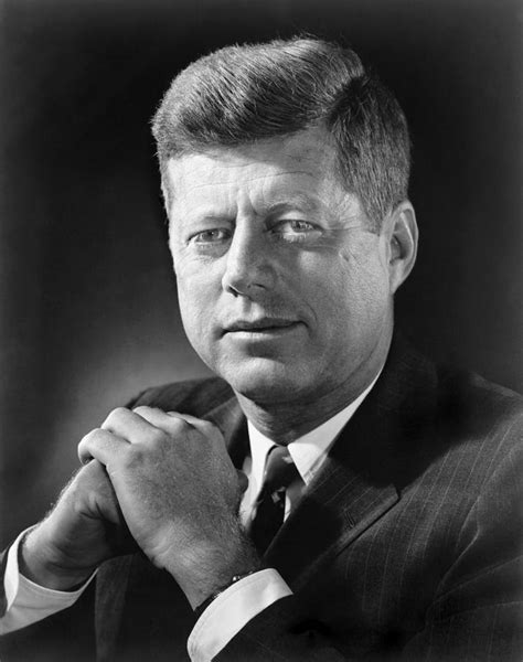 President John F Kennedy In A By Everett