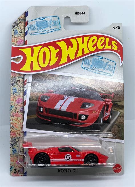 Amazon Hot Wheels 2022 Ford GT Red World Class Racers 4 5