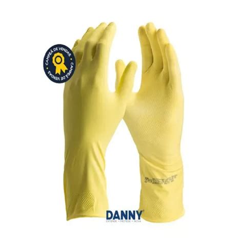 Luva De Latex Amarelo Confort T G Danny Da Mam Ca