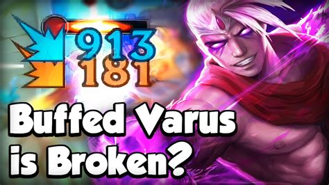 BUFFED VARUS IS PRETTY GOOD BUILD RUNES WILD RIFT GAMEPLAY YouTube