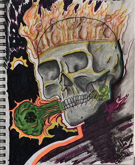 Toxic King 9 X 12 Rskulls