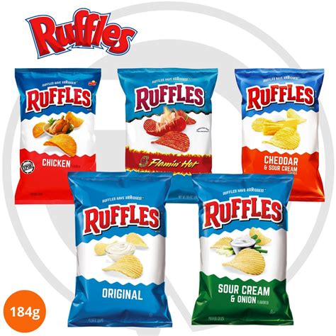 Ruffles Assorted Flavours Potato Chips Originalchickencheddarsour
