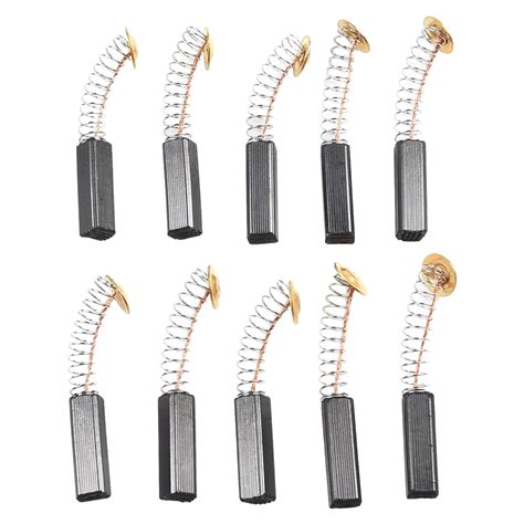 10pcs Carbon Brush Power Tool Motor Coal Brushes Feathered 6x6x20mm Motorbrush Electric Drill