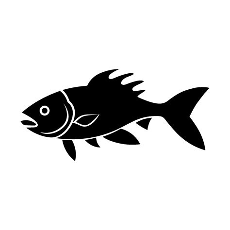 Various Fish Vector Silhouette Black Silhouette Of Fish Clipart