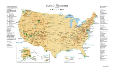 Printable Map Of All National Parks | D1Softball - National Atlas ...