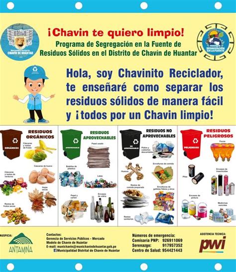 Todos por un Chavín limpio y ordenado Noticias Municipalidad