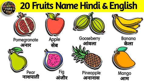 All Fruits Name In Hindi