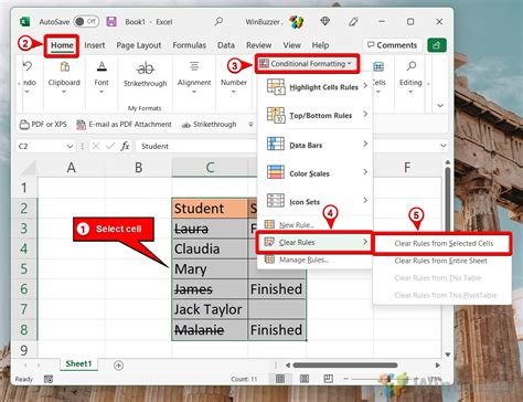 How To Strikethrough Text In Excel Winbuzzer