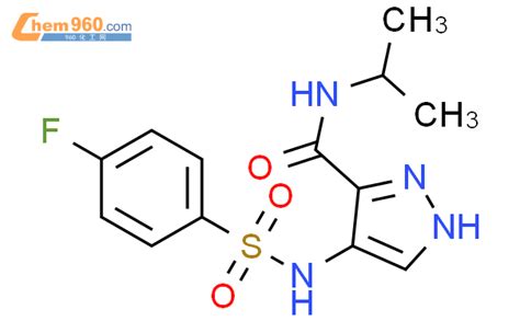 H Pyrazole Carboxamide Fluorophenyl Sulfonyl