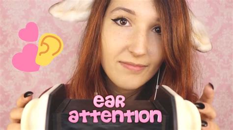 Asmr Ear Attention ~ Tingly Massage Tapping And Mouth Sounds On Your