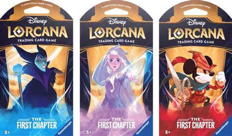 Disney Lorcana The First Chapter Sleeved Booster Pack Art Bundle Set