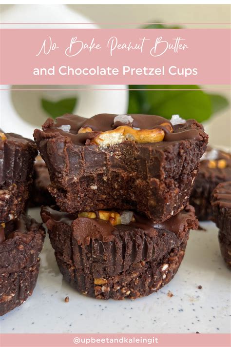 No Bake Peanut Butter and Chocolate Pretzel Cups Recipe