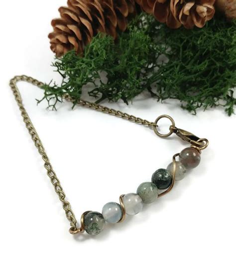 Fancy Jasper Stone Bracelet Made To Order Gold Silver Antique Brass