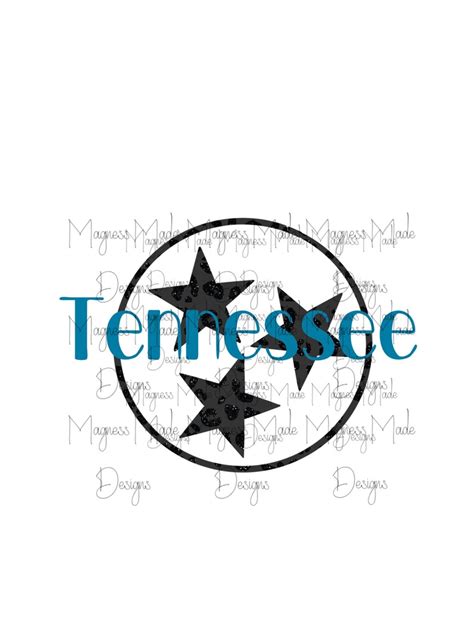 Tennessee Tri Star Png Etsy