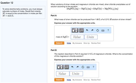 Solved When Solutions Of Silver Nitrate And Magnesium