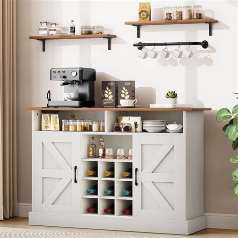 Amazon Yitahome Farmhouse Sideboard Buffet Cabinet With Floating