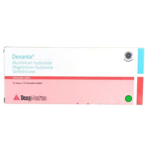 Jual Dexanta 100 Tablet Kunyah Antasida Doen Antasid Antacida