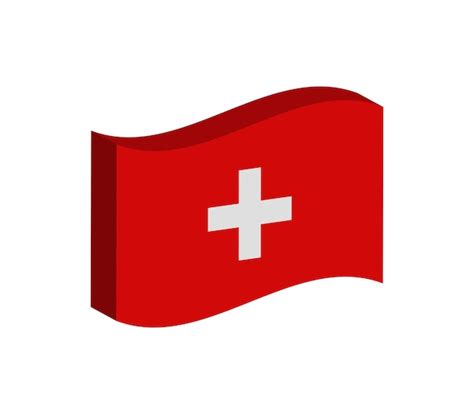 Bandera Suiza Vector Premium