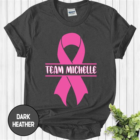 Personalized Breast Cancer Shirt Breast Cancer Support Team Etsy