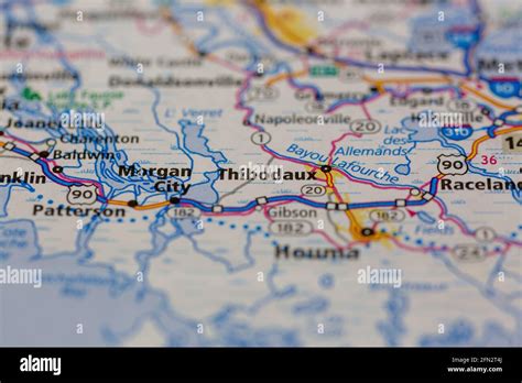 Thibodaux louisiana map hi-res stock photography and images - Alamy