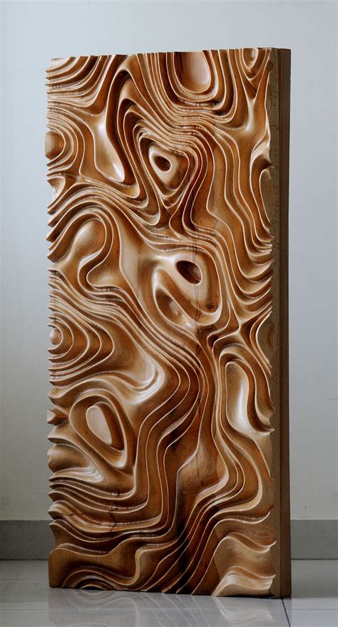 Wall Hanging D Cnc Milled Maple Wood By Nardinedesignstudio