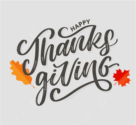 Happy Thanksgiving Text Vector Png Images Happy Thanksgiving Lettering