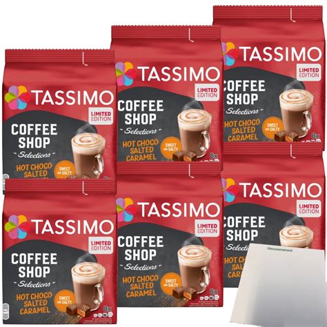 Tassimo Hot Choco Salted Caramel Coffee Shop Selections Er Pack X
