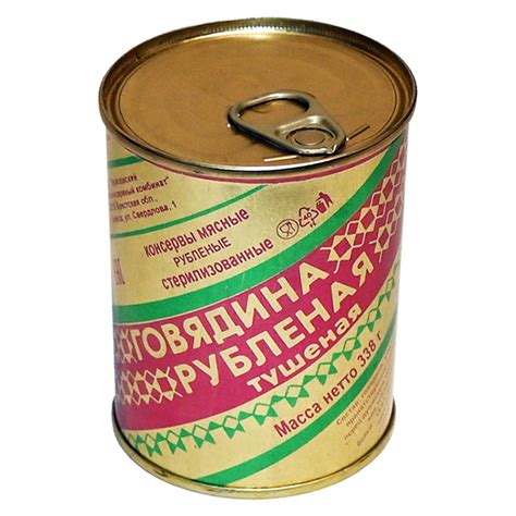 Тушенка Берёза из говядины, свинины, птицы