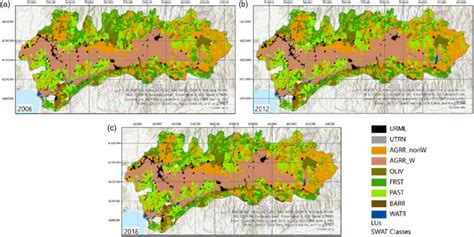 Selected And Reclassified CORINE Land Cover Maps Of A 2006 B