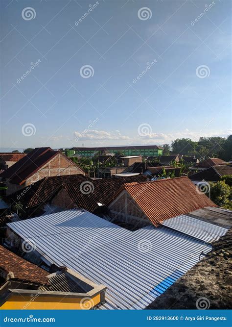 Roofscape Aerial View of Residential Roof Tiles Stock Photo - Image of design, intriguing: 282913600