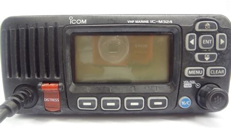 Icom Ic M Marine Vhf Two Way Radio Transceiver Unit With Hm B